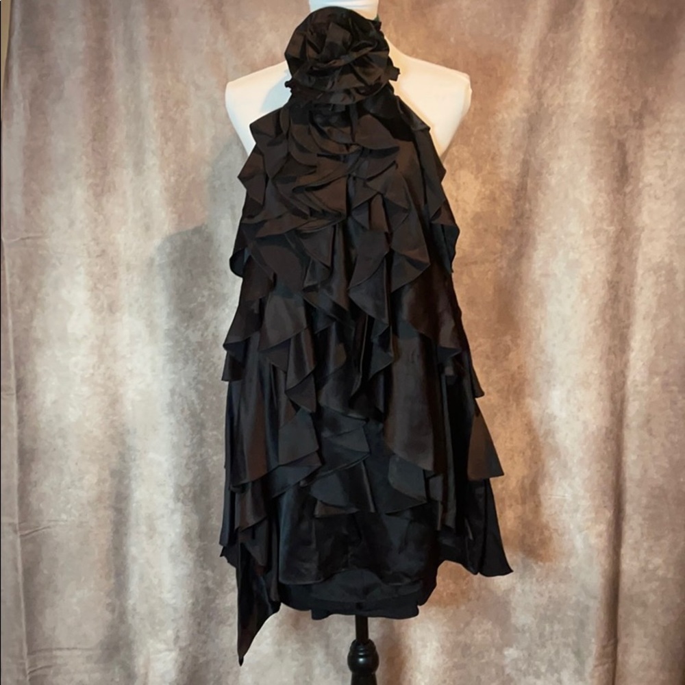 💯Authentic Saint Laurent Halter satin dress